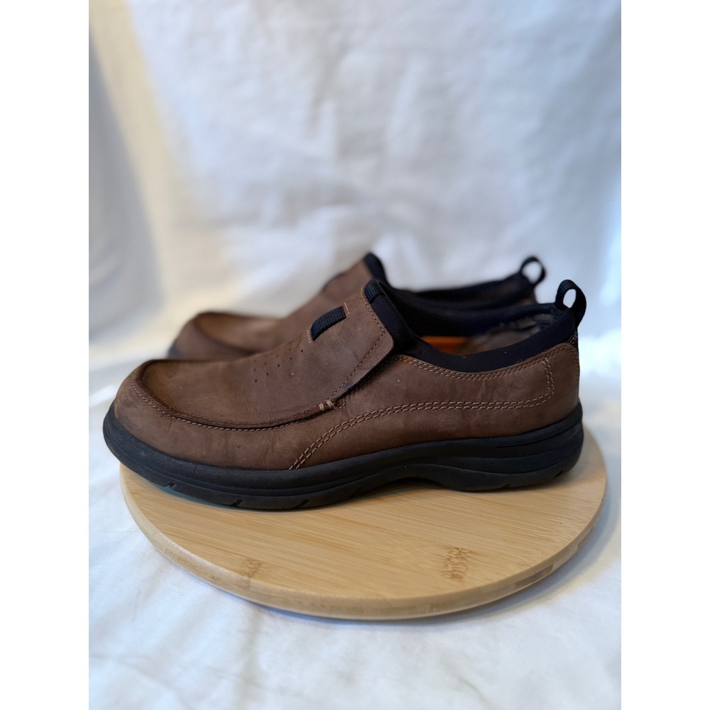 Topo Athletic Mens Brown Leather Slip On Loafers Size 11 098/00/0525